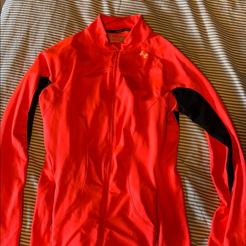 Womens under armour fitted zip up jacket